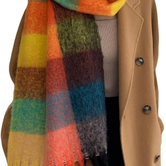 Accessories - Winter Women Warm Scarf Long Shawl Large Scarves Cold Weather Thick Blanket Scar